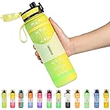 NEEKFOX Water Bottle, 34oz Gallon Water Bottles with Large Wide Mouth, Leakproof Anti-slip Durable BPA Free Tritan Water Jug,