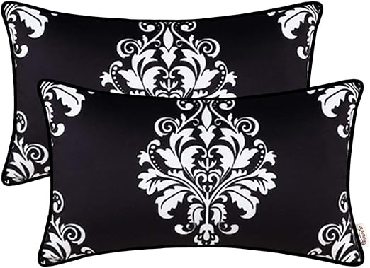 Amazon Com Brawarm Pack Of 2 Cozy Fleece Bolster Pillow Covers
