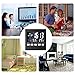 Samshow - Indoor Digital Thermometer - Weather Channel Thermometer, Temperature and Humidity Monitor with Alarm Clock, Time Date and Large Night Lighting LCD Screen Displaying,Battery Included