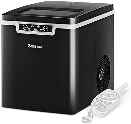 COSTWAY Countertop Ice Maker 26LBS Per 24H
