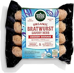 Whole Foods Market Organic Chicken Bratwurst, 12 OZ