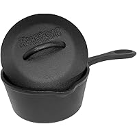 Bayou Classic -1-qt Saucepan with Self-Basting Lid, 1-qt, Black