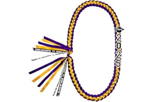 Aunthvra 2025 Graduation Ribbon Leis Class of 2025 Graduation Necklace Accessories for High School College Graduation Decorations Party Supplies