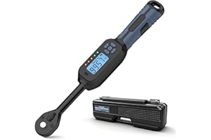 CHEERSONIC Digital Torque Wrench 3/8 Inch Drive, 5-99.6 ft.lb (6.8-135 N.m) ±2% Accuracy Inch Pound Torque Wrench with Buzzer