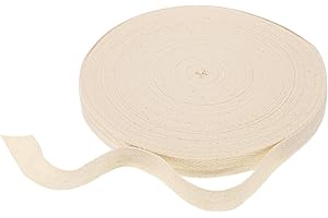 HARFINGTON Cotton Twill Tape Ribbon 3/4 Inch 50 Yard Herringbone Webbing Tape Roll Bias Binding Tape for DIY Crafts Sewing Gi