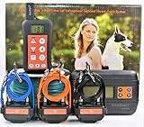 KoolKani Remote Dog Training Shock Collar & Underground/in-Ground Electronic Dog Containment Fence System Combo (Three Dog System)