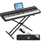 MUSTAR Digital Piano 88 Key Weighted with Stand, 88