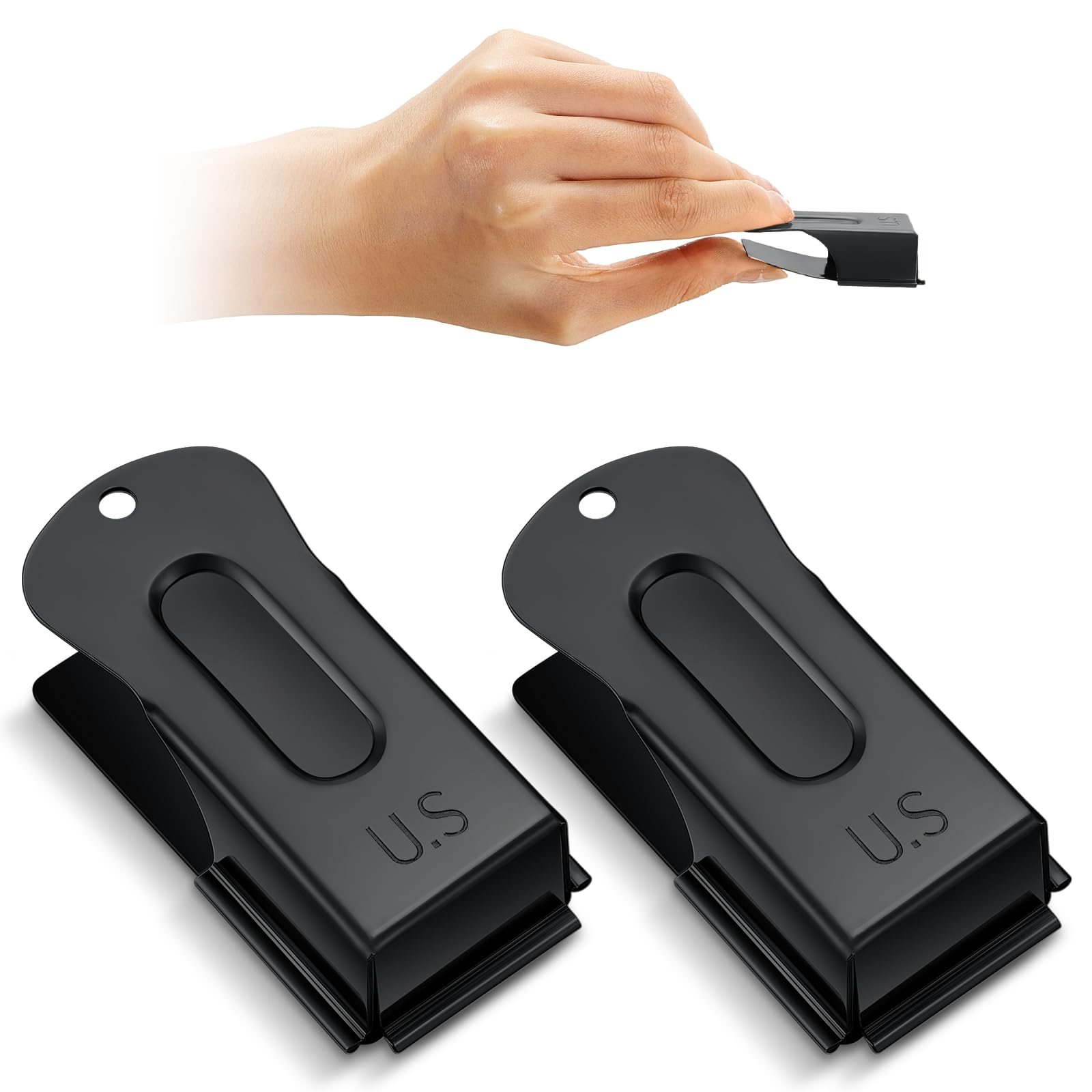 Photo 1 of VercanMonth 2 Pieces Brass Pet Training Clicker Signaling Cricket Clicker Metal Dog Clicker for Puppy Cats Trainer Pet Owners (Black)