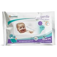 Himalaya Gentle Baby Wipes (12 Sheets, White)