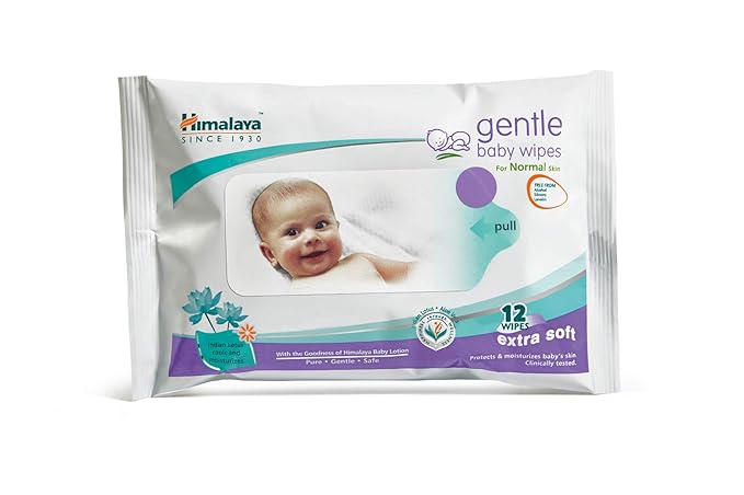 Himalaya Gentle Baby Wipes (12 Sheets)