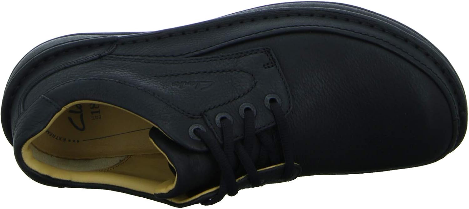clarks nature three black leather