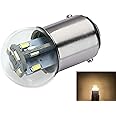 Aero-Lites.com #90 Miniature Bulb LED Replacement | 12/14 Volt AC/DC | Base Style: BA15D | Replaces Filament Bulbs: #90, 68, 96, 1178 (Warm White; 1-Pack)