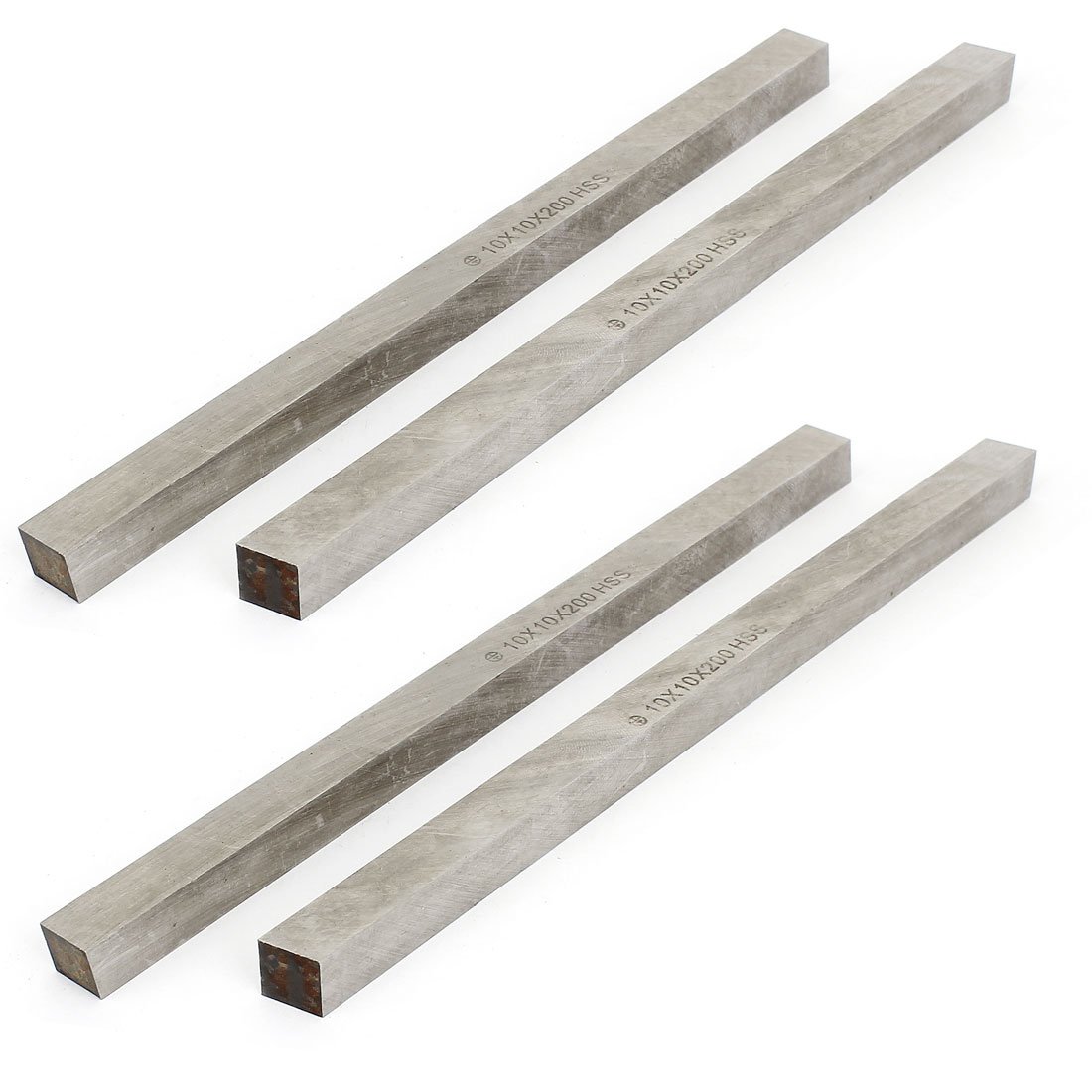 Sourcingmap High Speed Steel HSS CNC Lathe Cutting Tool Bits Bar 10mmx200mm 4 Pcs