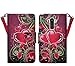 LG G Stylo Case, LG Stylo LS770 Case LG G4 Note Case by iViva For Luxury Magnetic ID Folio Wallet Case + LG G Stylo LCD Clear Screen Protector (Black Red Heart Shape)
