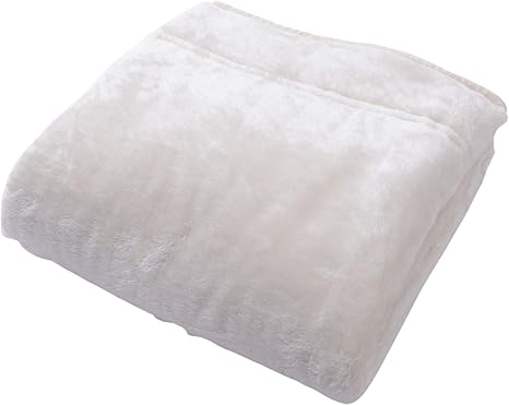 Amazon エムール 2枚合わせ 毛布 厚手 あったか フランネル マイクロフリースのリバーシブル 吸湿発熱 エムールヒート クイーン アイボリー ブランケット 毛布 オンライン通販