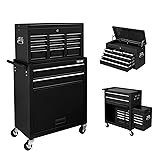 TUFFIOM 8-Drawer Rolling Tool Chest, Tool Storage