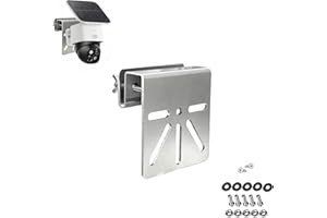 Meiguihai Universal Gutter Mount for Security Cameras,Weatherproof Stainless Steel Camera Mount Bracket,No-Drill Adjustable S