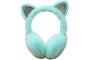 LKXHarleya Creative Winter Warm Cat Ear Muffs Women Girls Furry Faux Fur Cute Animal Earmuffs Headband