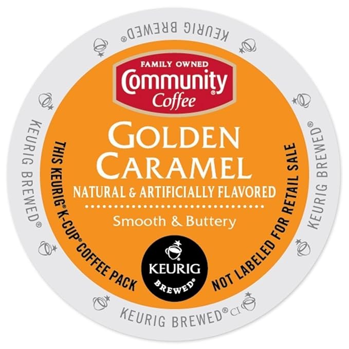 Community Coffee Keurig Golden Caramel KCup Pods 12Ct