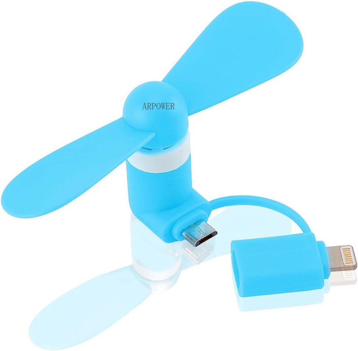 Portable Mini USB Fan for iPhone 6, 6 Plus, 5, 5S; Samsung and Other Android Phones with OTG Function