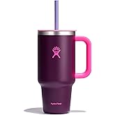 Hydro Flask 32 Oz Travel Tumbler with Handle, Lid and Straw - Insulated Stainless Steel in 32 Oz Sugarplum
