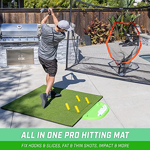 GoSports 5 ftx4 ftPRO Golf Practice Hitting Mat, Includes 5