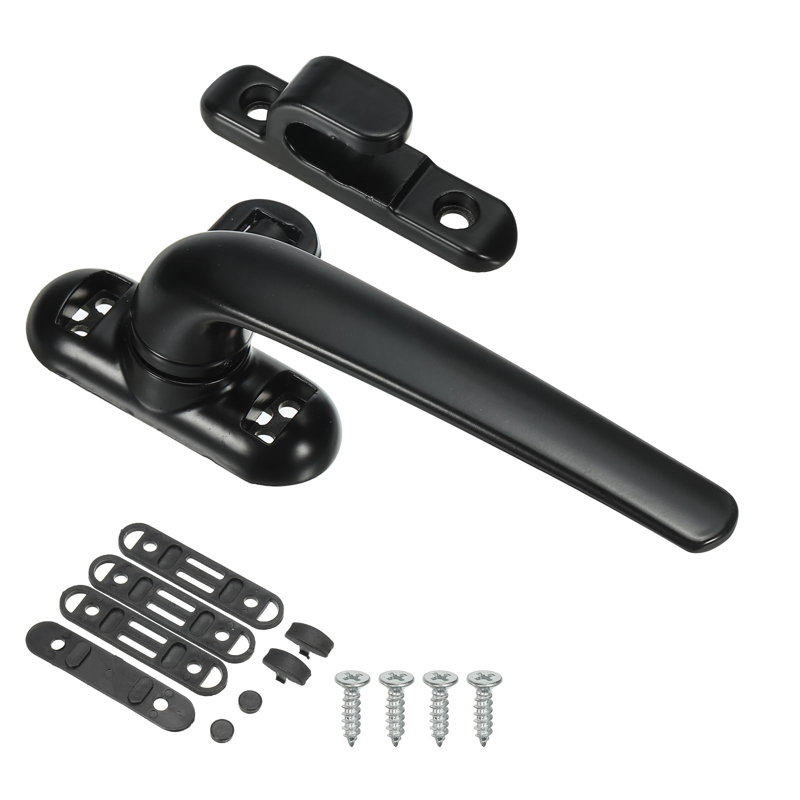 PATIKIL Aluminum Alloy Window Handle Casement Window Lock Internal and External Sliding Door Window Handle Locks for Vertical & Horizontal Sliding Windows Security (Left Hand)