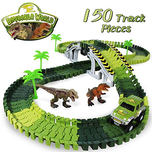 Buy heytech Dinosaur Toys Dinosaurs World Car Vehicle Race Track Create