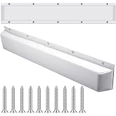 Spiareal Edge Dock Bumpers Straight Marine Boat Bumpers for Docking UV Resistant Boat Dock Fenders for Docking, Preventing Dent and Scratch, White