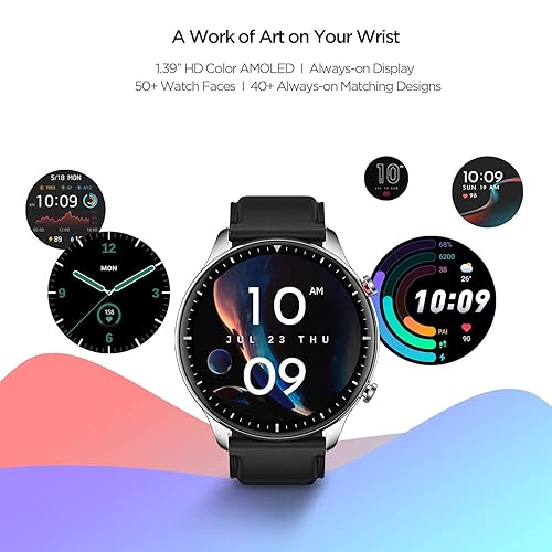 Amazfit GTR Smart Watch for Men Android iPhone, 14-Day Battery