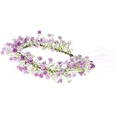 Yili Maizi Floral Crown Eucalyptus Flower Women Girls Headband Flower Headpiece Bridal Halo Photo Prop