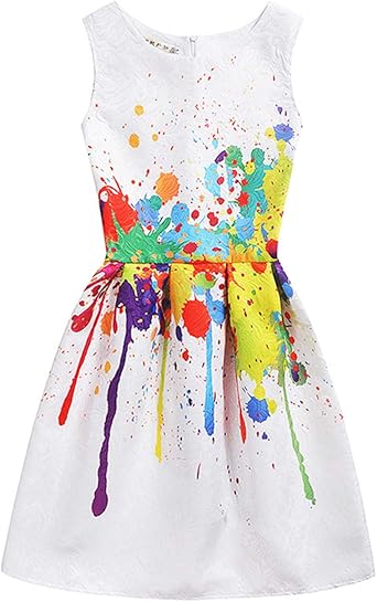 girls rainbow dress uk