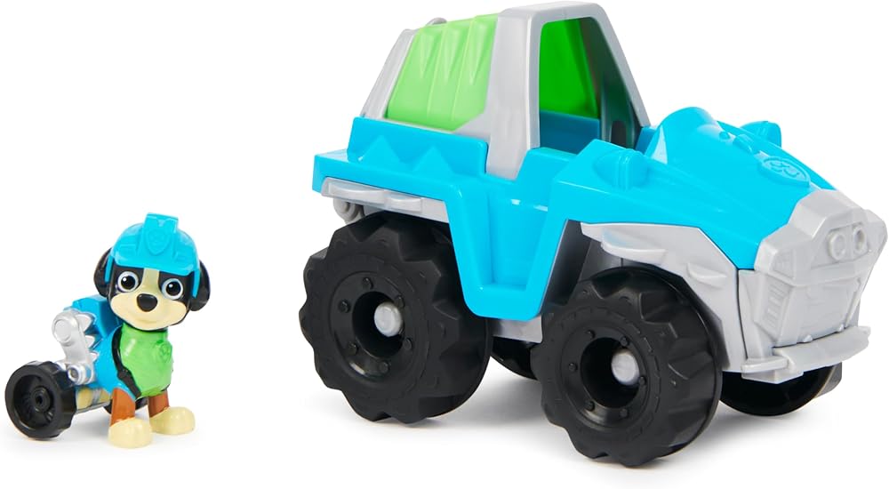Paw Patrol Rex Din o Rescue Vehicle Toy Truck with Collectible Figure 3+