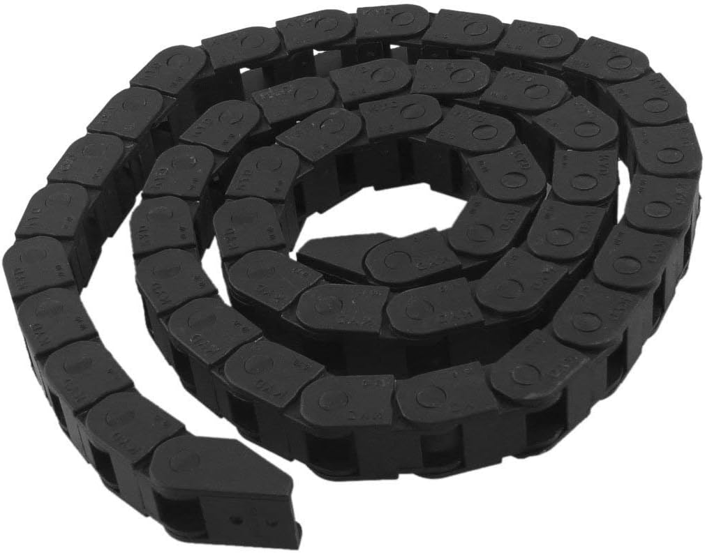 Copapa Machine Tool 10mm x 10mm Plastic Towline Drag Chain Black 39" Long