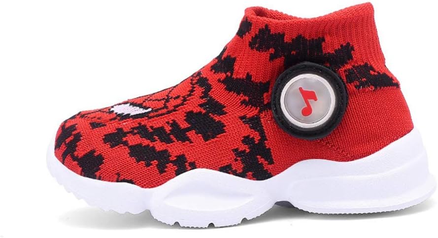 Kids' Spider-Man Socks Shoes Boys Girls LED Light-Up Toddler Shoes Red, 9 Little Kid