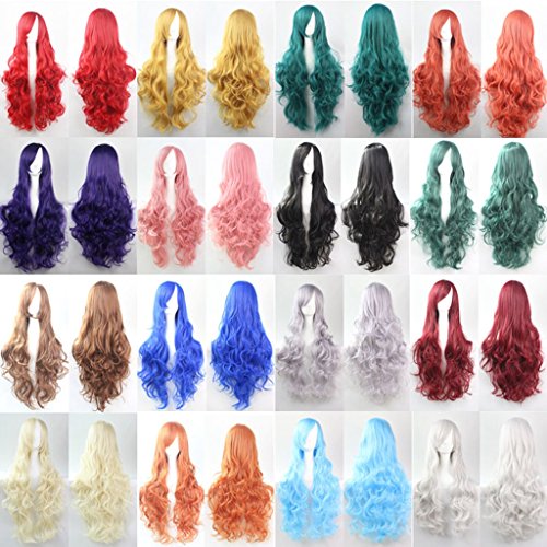 Prettybuy 32" 80cm Long Hair Spiral Curly Cosplay Costume Wig - Image 3