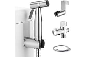 Fekivasy Handheld Bidet Sprayer for Toilet, Muslim Shower Bidet Attachment for Toilet, Adjustable Water Pressure with Bidet H