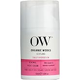 Organic Works Daily Hydration Renewal Night Cream - Nourishing Night Cream with Camellia Sinensis and Lavender - Suitable for All Skin Types - 1.69 oz