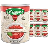 6 Pack, Italian Diced Chopped Crushed Tomatoes, La San Marzano, 100% Product of Italy, 6 x 28 Oz can, Italian Style, Packed i