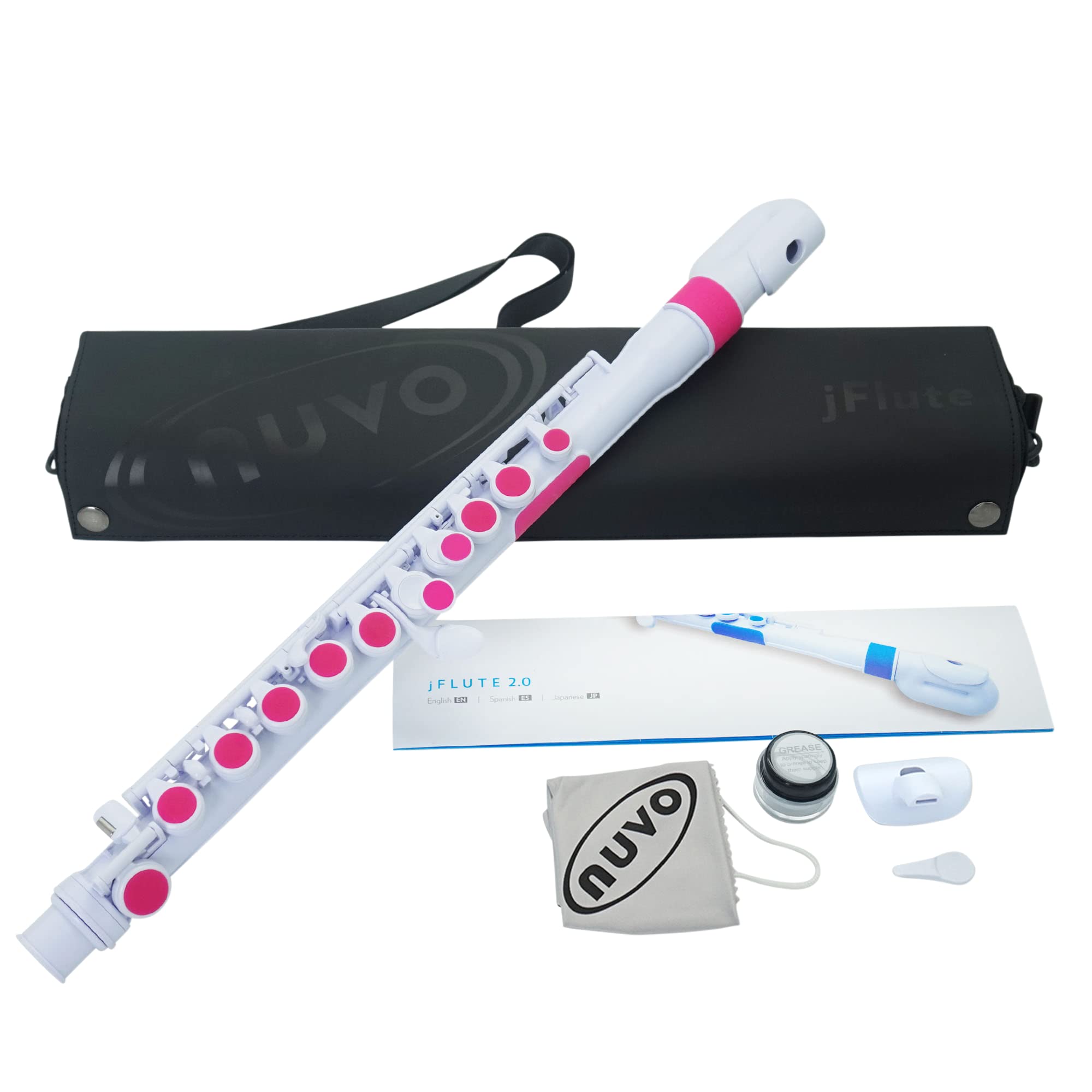 Nuvo N220JFPK jFlute 2.0 in white and pink, 6.5 cm*44.0 cm*9.2 cm