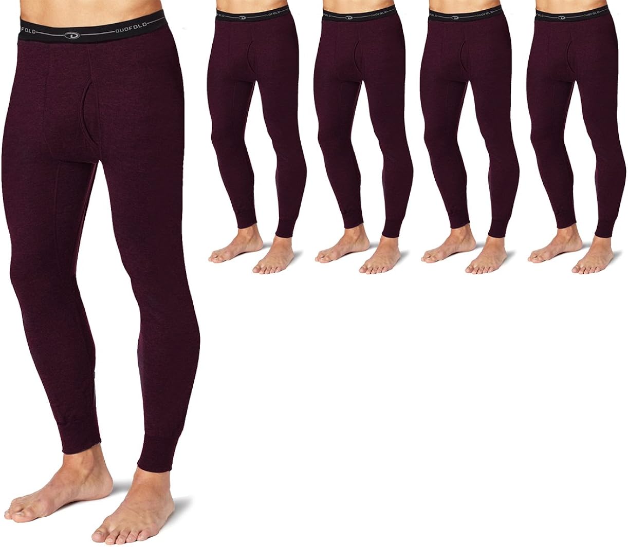Duofold KMW2 Men's Thermal BaseLayer Underwear XXLarge Bordeaux Red 5