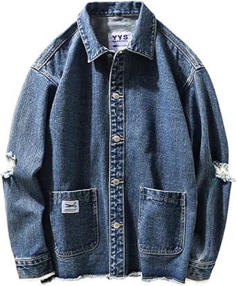 cut off denim jacket mens