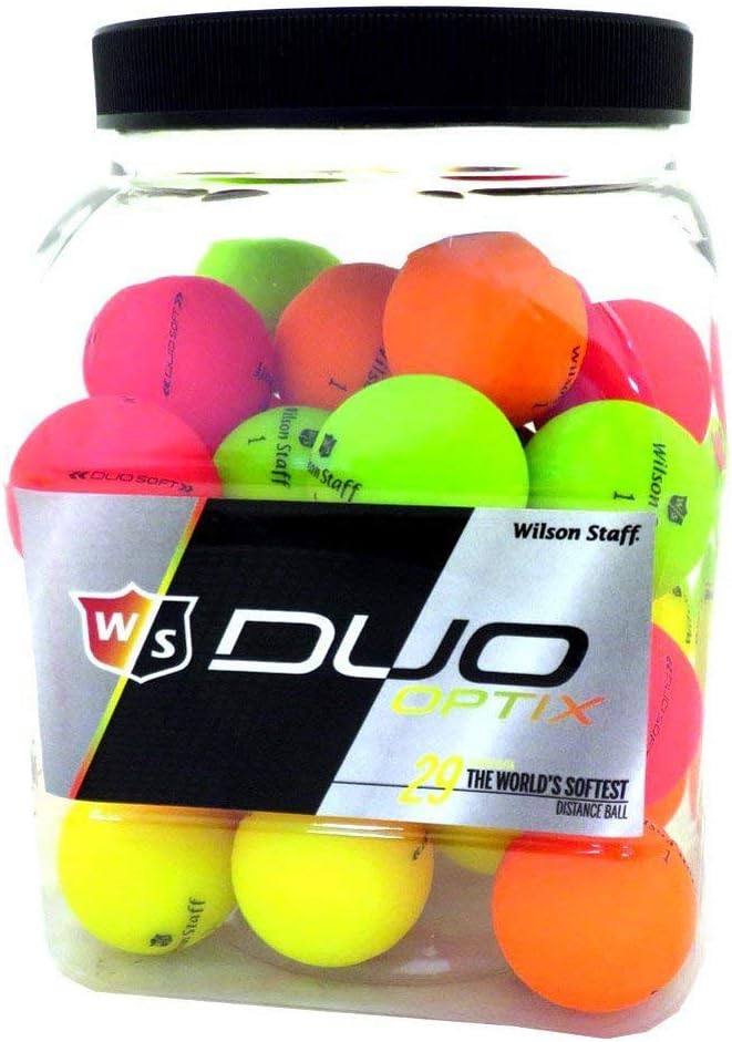 Wilson 3 Dozen NEW Staff DUO Soft Optix Jar Golf Balls 36 Total/Bucket