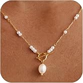 Rcidan Pearl Necklace Set for Women