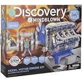 MindBlown DIY Model Engine Kit - Mechanic Four Cycle Internal Combustion Assembly Construction, Comes W/Valves, Cylinders, Hardware &amp; Much More