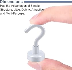 DIYMAG Magnetic Hooks, 30Lbs Strong Heavy Duty