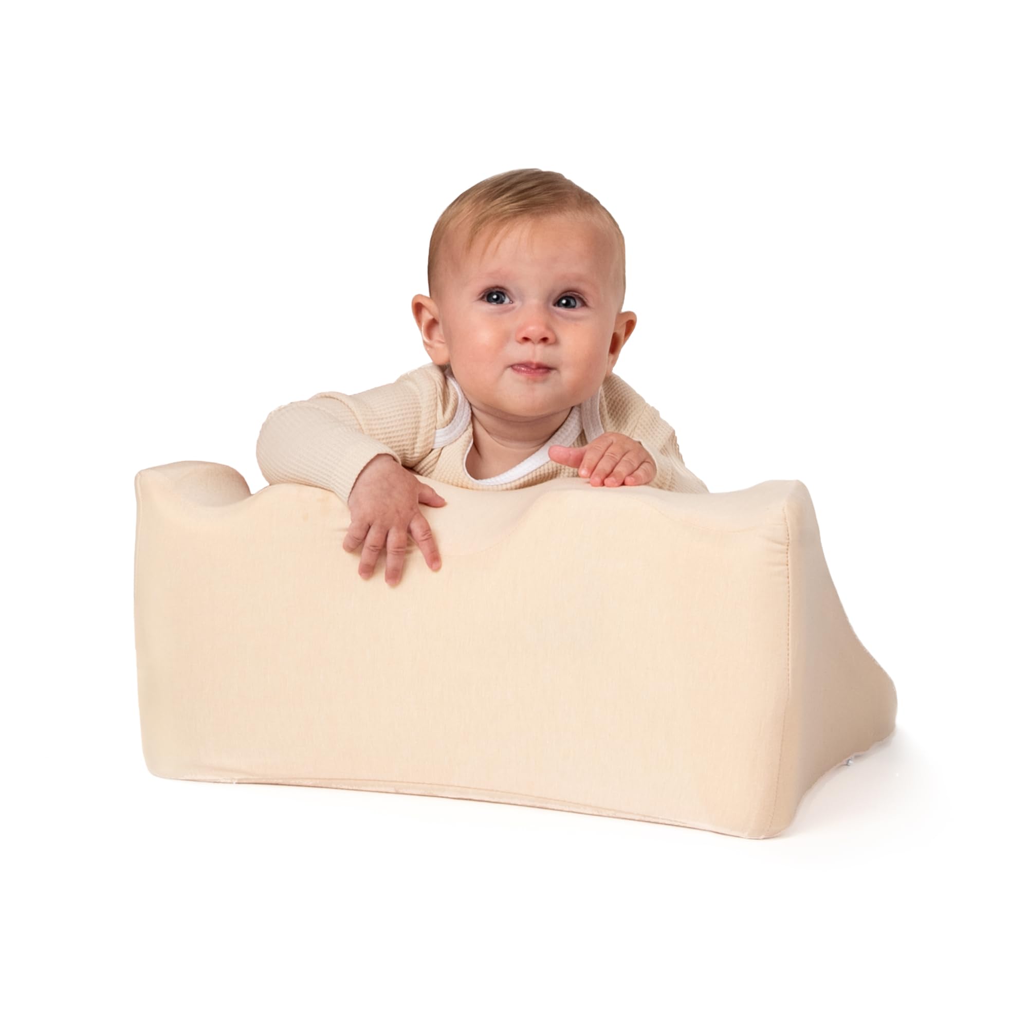 Photo 1 of Vonu Burplee - Natural Baby Gas Relief and Baby Play Mat - Elevated Memory Foam Tummy Time Mat with Ergonomic Arm and Neck Support Providing Colic Baby Relief