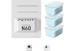 PETKIT N60 Pet Odor Control for Purobot Ultra and Purobot Max Pro Self-Cleaning Cat Litter Box, Long-Lasting Effective Litter Box Odor Remove, Natural Formula (Pack of 3)
