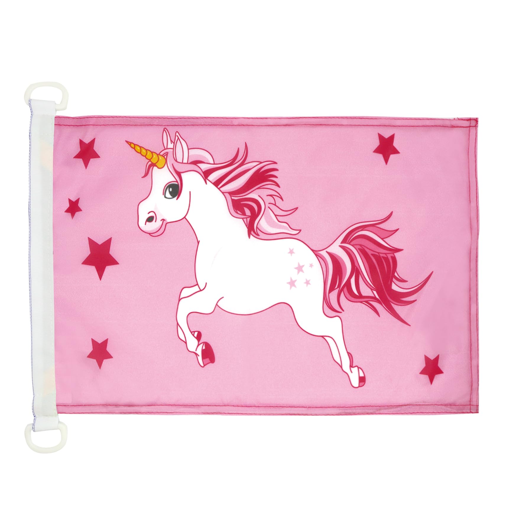 AZ FLAG Pink Unicorn Nautical Flag 18'' x 12'', Unicorn flags 30 x 45 cm, Banner 12x18 in for boat — image 1