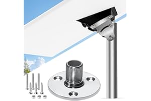 VORNALEX Full Stainless Steel Starlink Gen3 Mount with Adapter for Yacht Ship RV Marine, 316 Stainless Steel Base, Starlink Mounting Kits Gen3, Marine Antenna Mount (Fixed Base)